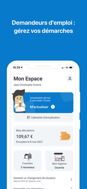 Mon Espace Pole Emploi Dans L App Store