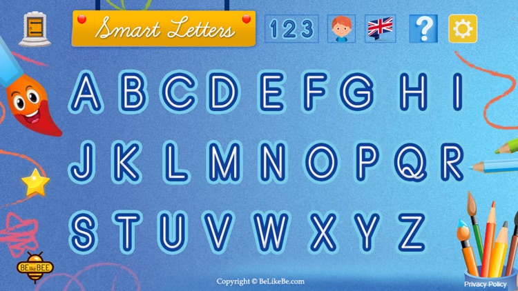 Learning the alphabet for kids