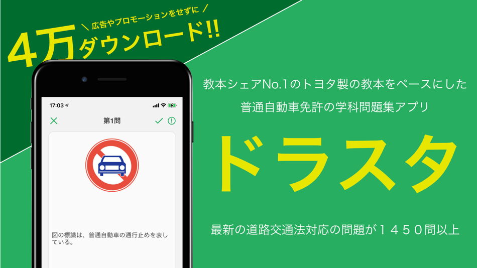 運転免許 の 学科試験問題集 ドラスタ Podle Tadasuke Uema Ios Aplikace Appagg