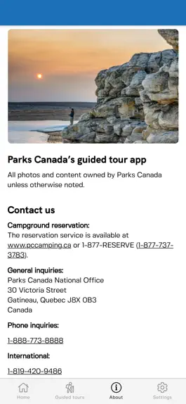Game screenshot Parks Canada Guided Tours hack