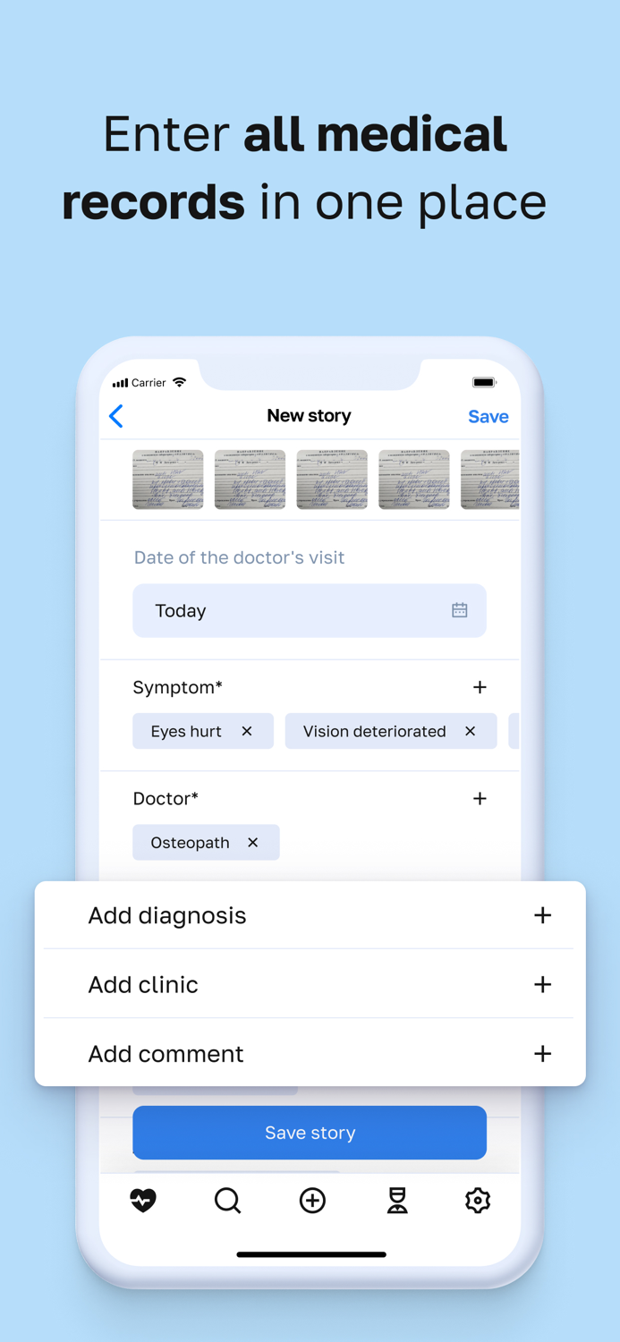 HealySave Medical Record