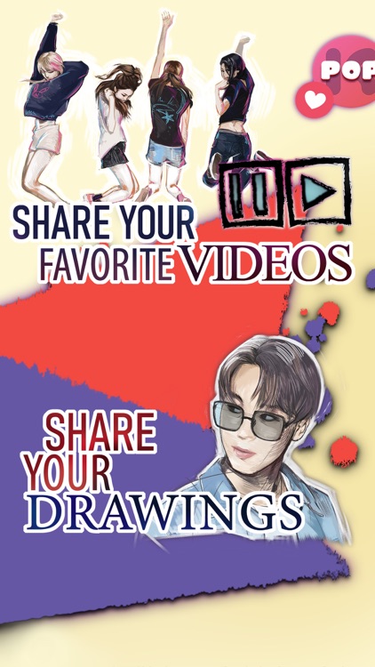 KPOP Idols Draw and Share