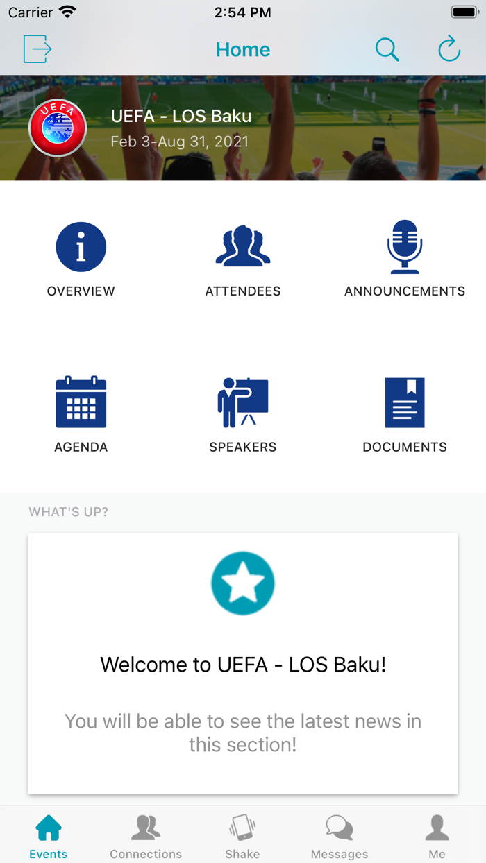 UEFA EURO 2020 Internal Events
