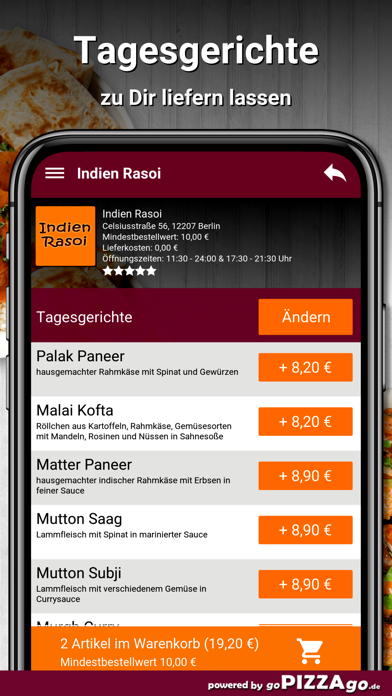 Indien Rasoi Berlin screenshot 5