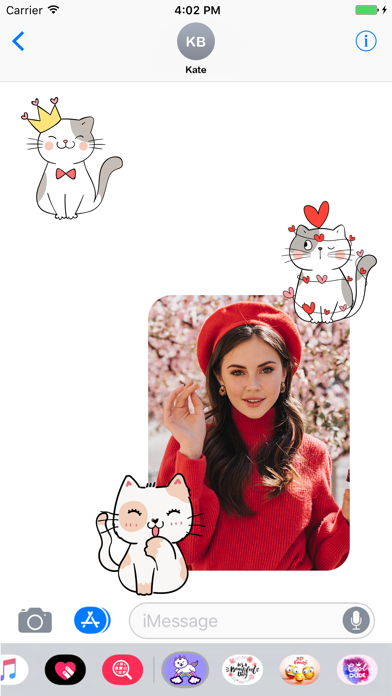 How to cancel & delete White Cat Stickers-CatMoji from iphone & ipad 4