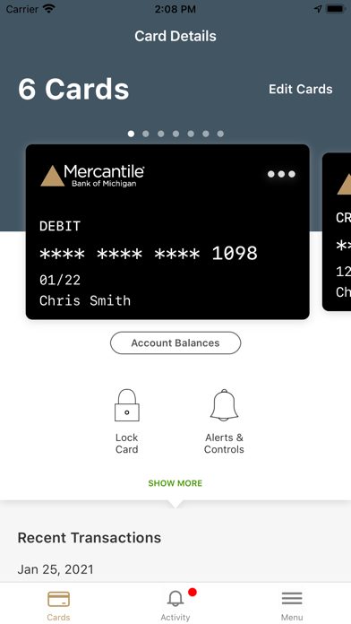 MercDebit screenshot 2