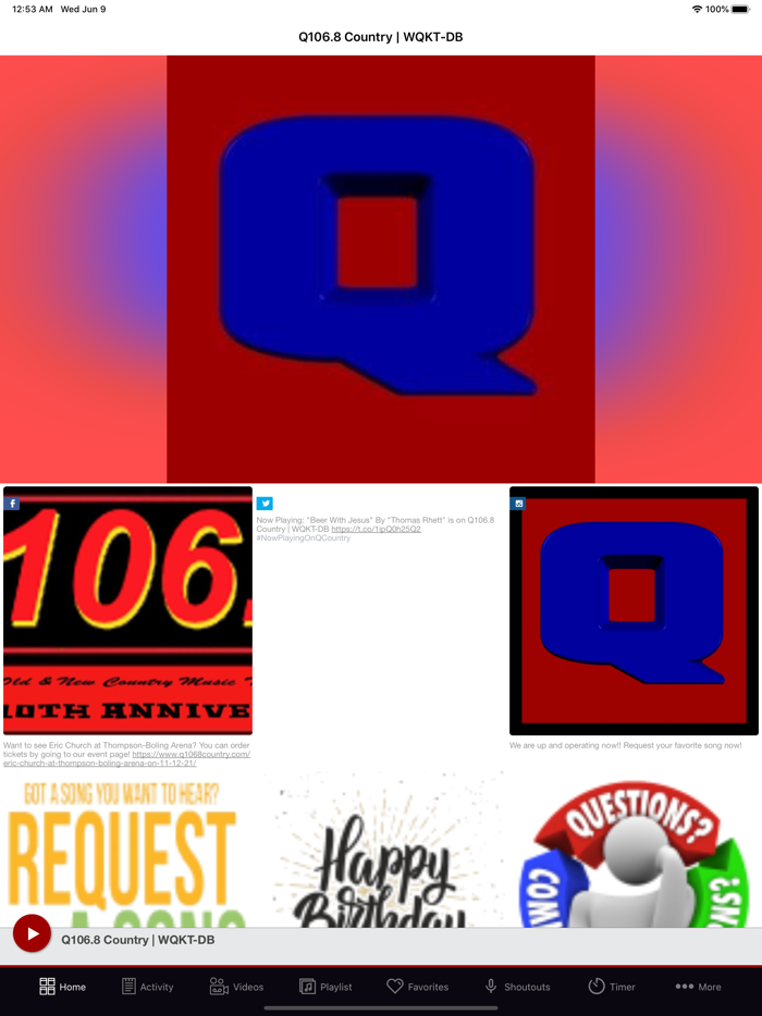 Q106.8 Country  WQKT-DB