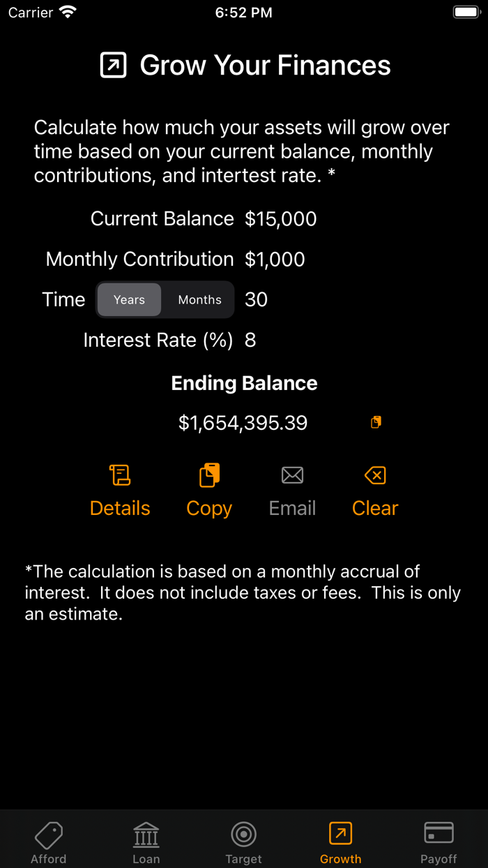 Affordability Calculator Etc