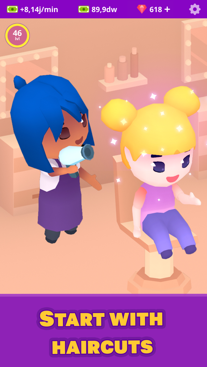 Idle Beauty Salon Clicker