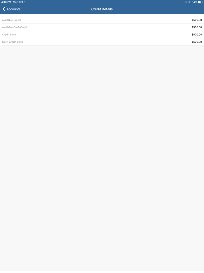 WAFCU Credit Card Mobile App