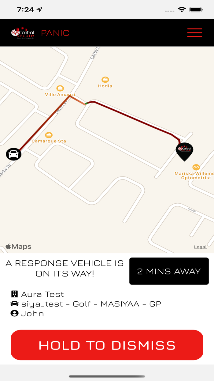 SysControl Secure Panic App