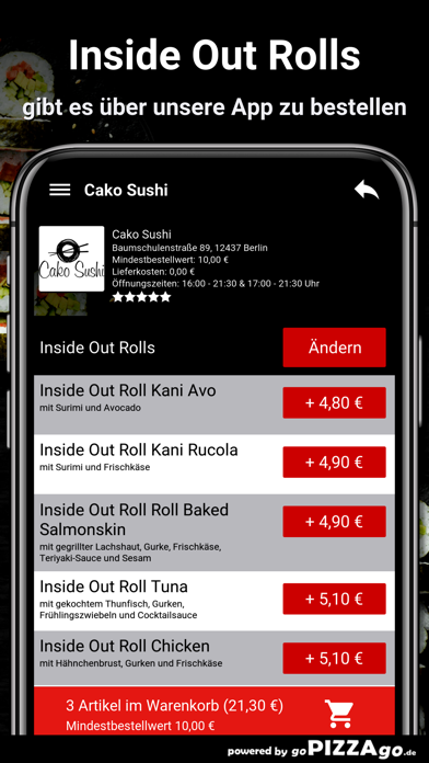 Cako Sushi Berlin screenshot 6