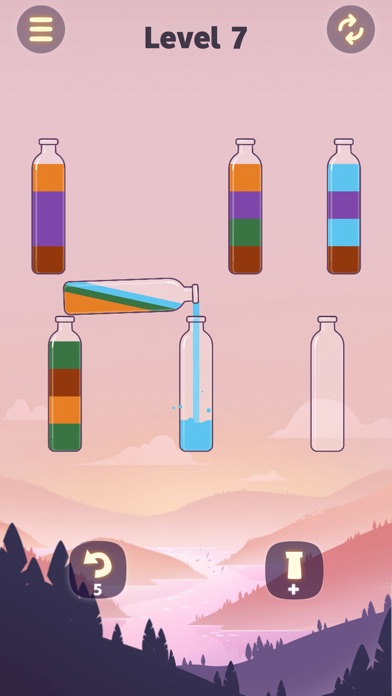 彩虹拼图—液态拼图，水排序解谜