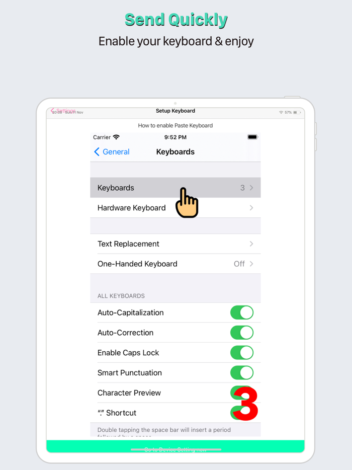 Paste Keyboard copy and paste