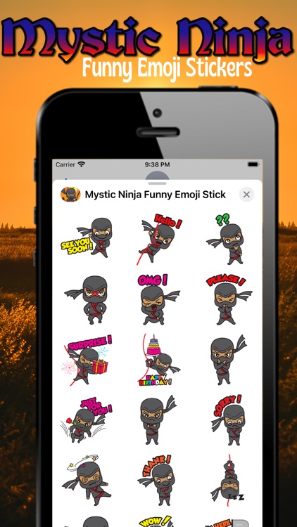 Mystic Ninja Funny Emoji Stick screenshot-2