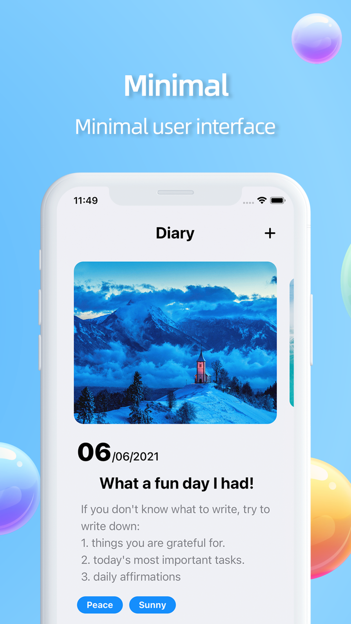 Pocket Diary - Moods  Goals