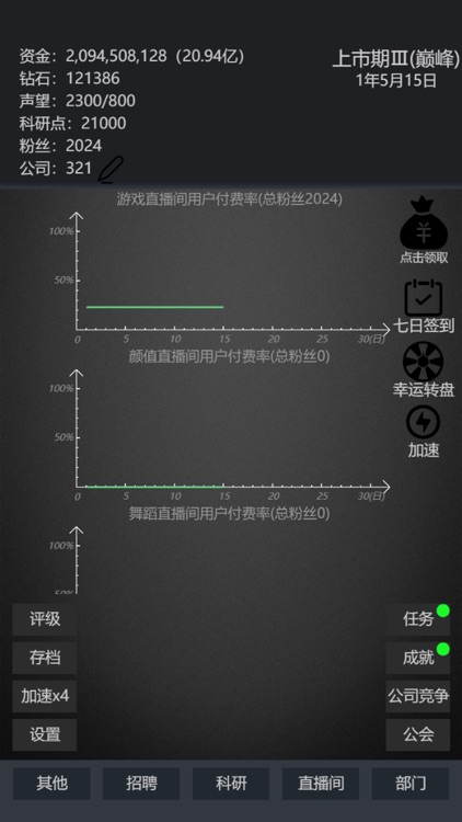 模拟经营我的直播公司-主播策略经营养成类游戏