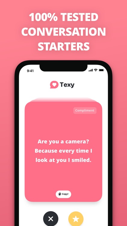Texy: Pick up lines text & SMS