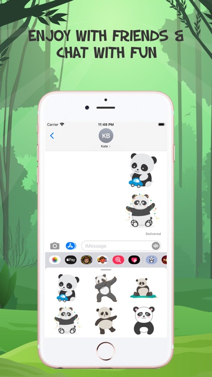 Lovely  Panda Emojis screenshot-3