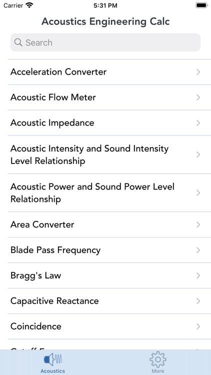 Acoustics Engineering Calc.