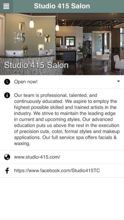 Studio 415 Salon app