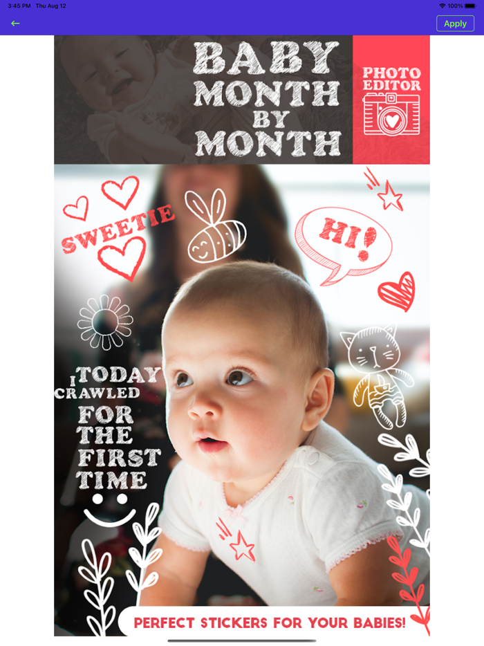 BabyPic Art  Monthly Pictures