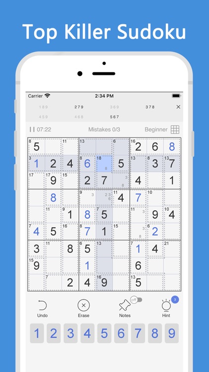 Killer Sudoku - number game screenshot-0