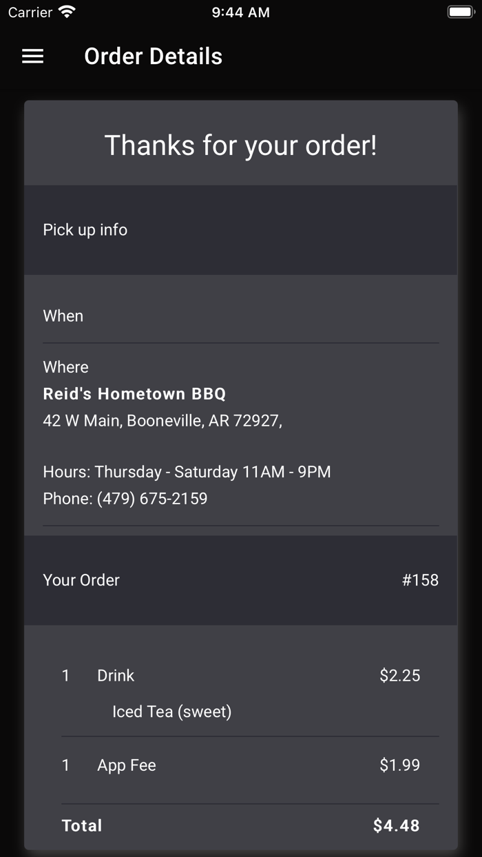 Reids Hometown Barbecue