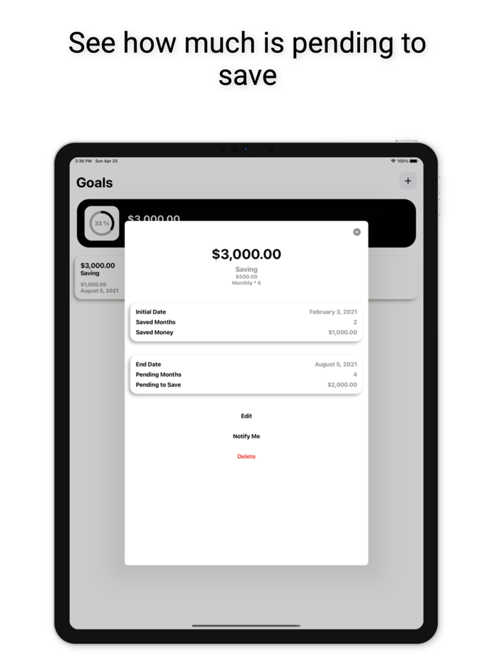 Goals Save Your Money