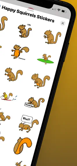 Game screenshot Happy Squirrels Stickers apk