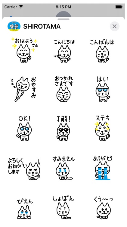 SHIROTAMA Cat Sticker