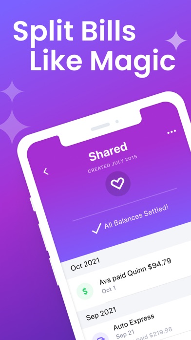 Screenshot #1 pour BillMagic: Shared Finances