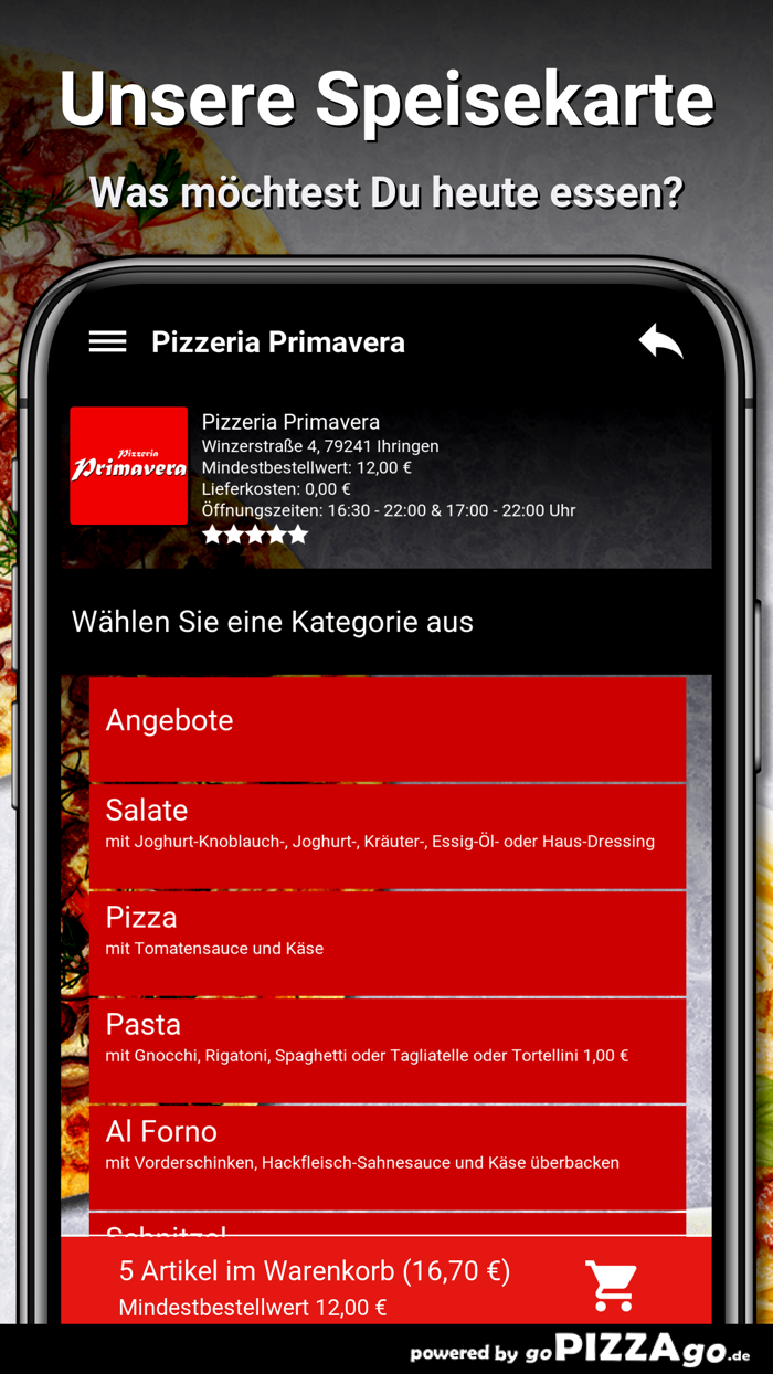 Pizzeria Primavera Ihringen