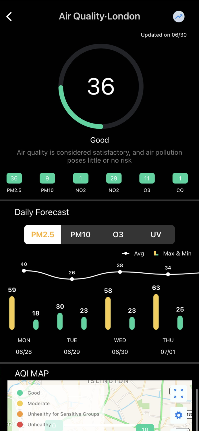 Thời tiết chính xác trực tiếp
