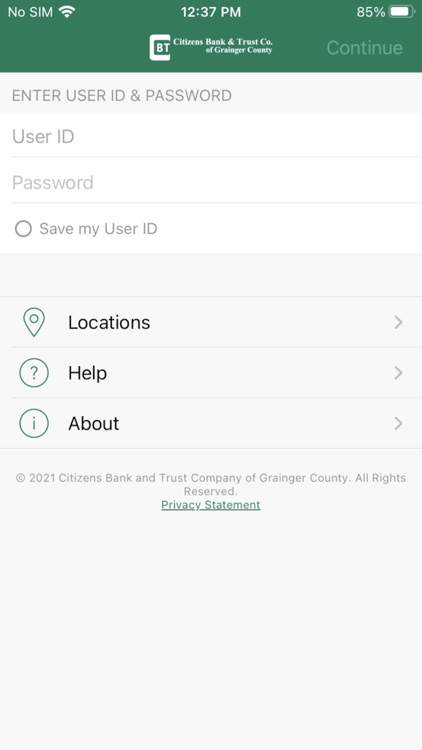 citizens bank of grainger county