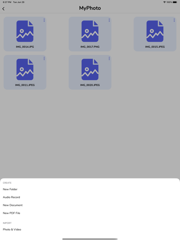 Material Files Explorer
