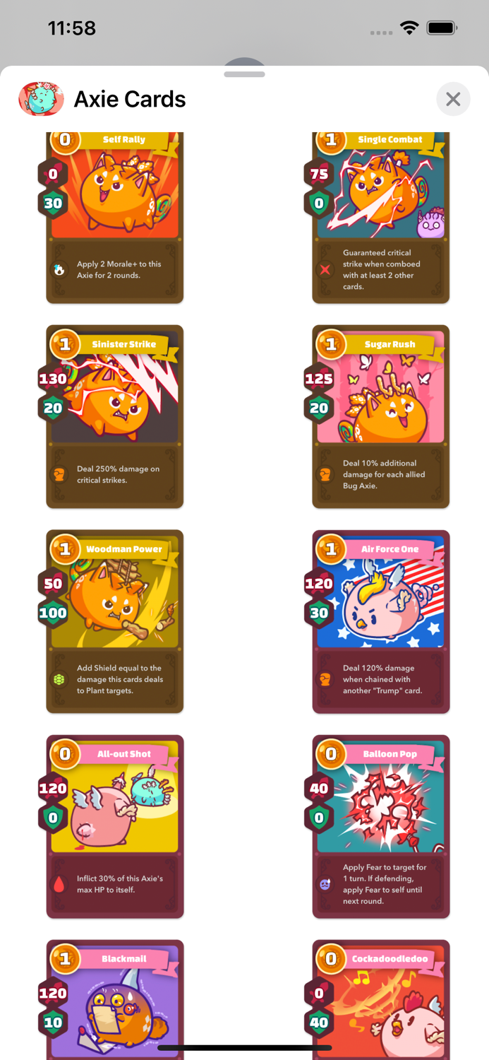 Axie Infinity Cards