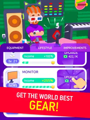 Captura 4 Idle Streamer — Tuber Tycoon iphone