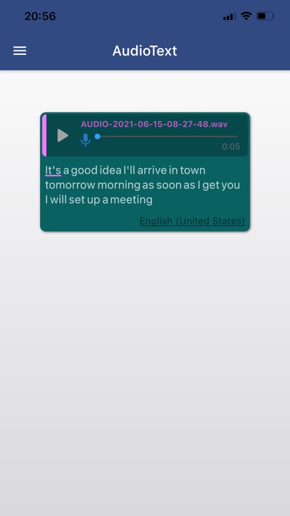 AudioText Transcribe