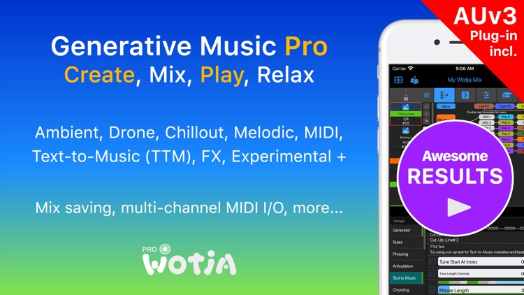 Wotja Pro 21: Generative Music screenshot-0