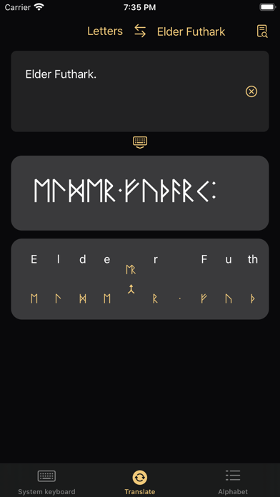 Write in Runic Write in Runic