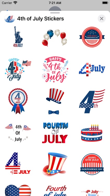 Happy 4th of July Stickers!!!