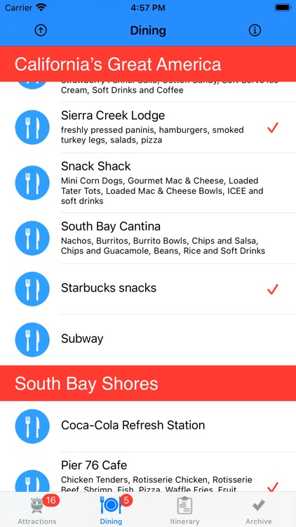 ThemeParkChecklist:Santa Clara