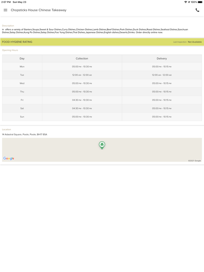 Chopsticks House Chinese