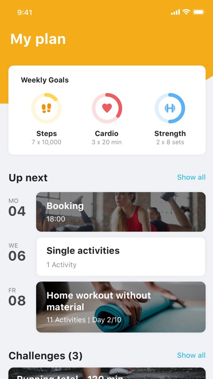 MiCoach Fitness Club App