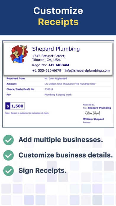 Receipt Maker - Sign & Send screenshot 3