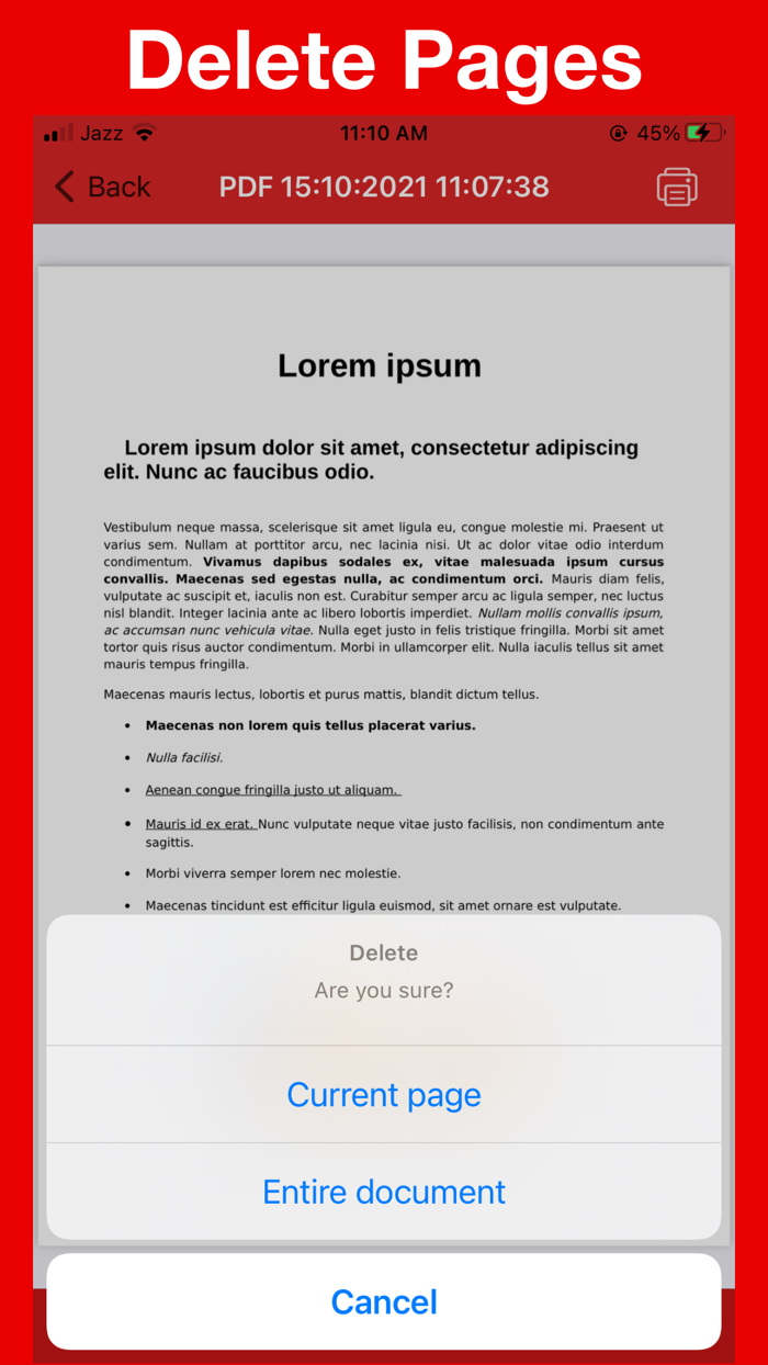 Rearrange PDF Pages - Scan PDF