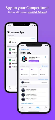 Screenshot 2 Streamer Stats: Twitch Tracker iphone
