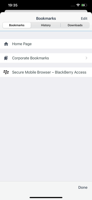 ‎BlackBerry Access Screenshot