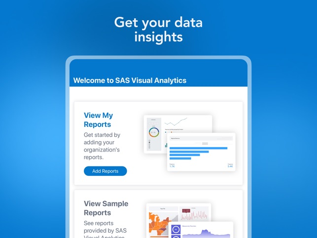 SAS Visual Analytics on the App Store